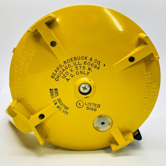 Vintage 70s SEARS ROEBUCK Golden Yellow Automatic Coffeemaker: 10 cup Percolator - Picture 16 of 16